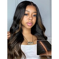 Nadula Bye Bye Knots Glueless Body Wave Wig Ombre Highlight Loose Wave Lace Front Wig Human Hair Pre Plucked 7X5 Hd Pre Cut Lac