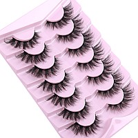 False Eyelashes Fluffy Cat Eye Lashes 7 Pairs Fake Eyelashes Mink Lashes Wispy False Lashes Pack By Ruairie