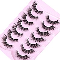 False Eyelashes Fluffy Cat Eye Lashes 7 Pairs Fake Eyelashes Mink Lashes Wispy False Lashes Pack By Ruairie