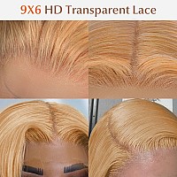 9X6 Honey Blonde Hd Lace Front Wig Human Hair Pre Plucked With Baby Hair Wear And Go Glueless Wig Pre Plucked Pre Cut Honey Blon