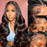 Drosuud 1B27 Highlight 13X6 Lace Front Wigs Human Hair 34Inch Pre Plucked Hd Lace Frontal Wigs Human Hair For Women Body Wave 2