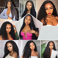 180 Density 13X6 Water Wave Lace Front Wigs Human Hair Hd Lace Front Wigs Virgin Human Hair Pre Plucked Wigs For Black Women Cu