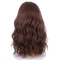 Pattnium Mens Light Brown Wig Long Curly Wavy Wig Middle Length Brown Mixed Blonde Hair Wig Halloween Cosplay Costume Party Wigs