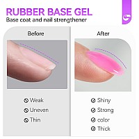 Uv Glue For Nails 6 In 1 Uv Nail Glue With Jelly Gel Polish Base Coatgelike Ec Strong Adhesive For Press On Nails Acrylic Tip