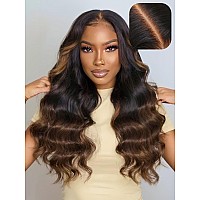 Unice Bye Bye Knots 7X5 Pre Cut Lace Glueless Wig Chestnut Brown Ombre Loose Wave Wig Pre Bleached Invisible Knots Pre Everythin