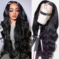 32 Inch Body Wave Lace Front Wigs Human Hair Pre Plucked Glueless Wigs Human Hair 180 Density 13X4 Hd Lace Body Wave Human Hair