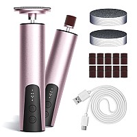 Krofaue Electric Callus Remover For Feet Rechargeable Electric Foot File 2 In 1 Professional Pedicure Kit With Replaceable Nai