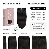 Suyya Clip In Hair Extensions Real Human Hair 7 Pcs Human Hair Clip In Extensions Straight Remy Human Hair Extensions Clip Ins F