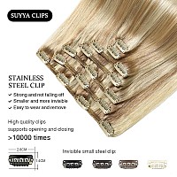 Suyya Clip In Hair Extensions Real Human Hair 7 Pcs Human Hair Clip In Extensions Straight Remy Human Hair Extensions Clip Ins F