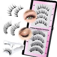 Magnetic Eyelashes With Applicator Wispy Magnetic Lashes Natural Look Reusable Magnetic Eyelashes No Glue Needed Magnetic False