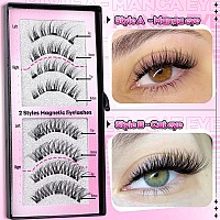 Magnetic Eyelashes With Applicator Wispy Magnetic Lashes Natural Look Reusable Magnetic Eyelashes No Glue Needed Magnetic False