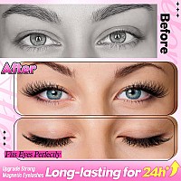 Magnetic Eyelashes With Applicator Wispy Magnetic Lashes Natural Look Reusable Magnetic Eyelashes No Glue Needed Magnetic False