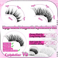 Magnetic Eyelashes With Applicator Wispy Magnetic Lashes Natural Look Reusable Magnetic Eyelashes No Glue Needed Magnetic False