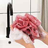 4 Pack Bath Sponge Bath Shower Loofahs Mesh Pouf Sponge Body Scrubber Exfoliator Scrubber 50Gpiece