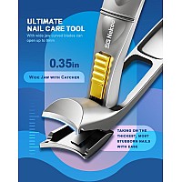 Sg Nekoo Angled Head Toenail Clippers For Thick Toenails Sharp Large Nail Clippers With Safety Lock Ergonomic Handle For Senio