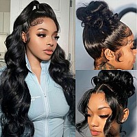 360 Lace Front Wigs Human Hair Body Wave 220 Density Hd Lace Front Wigs Human Hair Pre Plucked Full Lace Human Hair Wigs For Wom