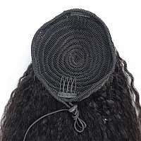 Sakalaka Ponytail Extension Human Hair Kinky Straight Ponytail With Drawstring Brazilian Virgin Human Hair Ponytail For Women Na