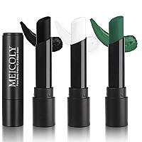 Meicoly Tricolor Black White Green Face Paint Stickmonster Character Makeup Body Painthalloween Sfx Cosplay Makeupwaterproof