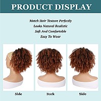 Gt Wig Afro Kinky Curly Drawstring Ponytail Extension For African Black Women Short Afro Puff Curly Synthetic Hairpieces For Da