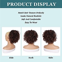 Gt Wig Afro Kinky Curly Drawstring Ponytail Extension For Black Women Short Afro Puff Curly Bun Syntheetic Hairpieces For Daily