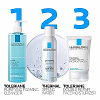 La Rocheposay Toleriane Purifying Foaming Facial Cleanser Niacinamide Ceramides Prebiotic Thermal Water Oil Free Face W