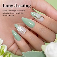 Rarjsm Light Green Gel Nail Polish Pastel Green Gel Nail Polish 1Pcs 15Ml Spring Summer Color Gel Polish Soak Off U V Led Curing