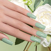 Rarjsm Light Green Gel Nail Polish Pastel Green Gel Nail Polish 1Pcs 15Ml Spring Summer Color Gel Polish Soak Off U V Led Curing