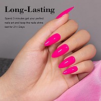 Rarjsm Hot Pink Gel Nail Polish Neon Pink Gel Polish Bright Pink Gel Nail Polish 1Pcs 15Ml Long Lasting Gel Polish Soak Off U V