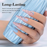 Rarjsm Light Blue Gel Nail Polish Pastel Blue Gel Nail Polish 1Pcs 15Ml Sky Blue Gel Polish Spring Summer Gel Polish Soak Off U