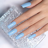 Rarjsm Light Blue Gel Nail Polish Pastel Blue Gel Nail Polish 1Pcs 15Ml Sky Blue Gel Polish Spring Summer Gel Polish Soak Off U