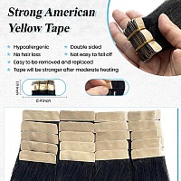 Ombre Yaki Tape In Hair Extensions Human Hair For Black Women 1B27 Light Yaki Invisible Human Hair Tape In Extensions Natural B