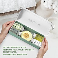 Terra Pure Green Tea Amenity Accessory Kit 1 Oz Travel Size Shampoo Conditioner Lotion Body Wash 2 Soap Bars Shave De