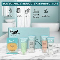 Eco Botanics Amenity Kit Boxed Hotel Toiletries Bulk Set 85 Oz Travel Size Shampoo Conditioner Lotion Body Wash Body B