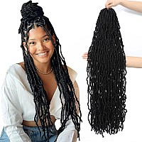 Faux Locs Crochet Hair For Black Women Soft Locs 30 Inch 8 Packs Crochet Faux Locs For Butterfly Locs Crochet Hair Pre Looped Cu