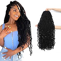 8 Packs Faux Locs Crochet Hair For Black Women Soft Locs 18 Inch Crochet Faux Locs For Butterfly Locs Crochet Hair Pre Looped Cu