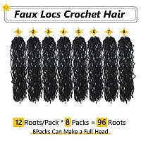 8 Packs Faux Locs Crochet Hair For Black Women Soft Locs 18 Inch Crochet Faux Locs For Butterfly Locs Crochet Hair Pre Looped Cu