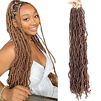 Faux Locs Crochet Hair For Black Women Soft Locs 30 Inch 8 Packs Crochet Faux Locs For Butterfly Locs Crochet Hair Pre Looped Cu