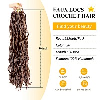 Faux Locs Crochet Hair For Black Women Soft Locs 30 Inch 8 Packs Crochet Faux Locs For Butterfly Locs Crochet Hair Pre Looped Cu