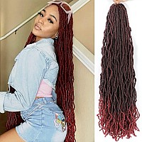 Faux Locs Crochet Hair Soft Locs 30 Inch 7 Packs Long Black Crochet Locs For Natural Butterfly Locs Crochet Hair For Women Synth