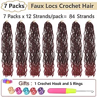 Faux Locs Crochet Hair Soft Locs 30 Inch 7 Packs Long Black Crochet Locs For Natural Butterfly Locs Crochet Hair For Women Synth