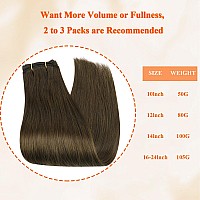 Full Shine Weft Hair Extensions Human Hair Sew In Extensions For Women Color Darker Brown Hair Extensions Sew In Remy Hair Exten