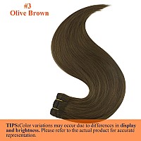 Full Shine Weft Hair Extensions Human Hair Sew In Extensions For Women Color Darker Brown Hair Extensions Sew In Remy Hair Exten