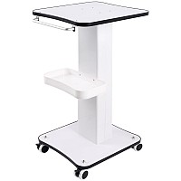 Kalolary Beauty Salon Trolley Cart Aluminum Spa Rolling Cart With Wheels Beauty Instrument Tray Rolling Cart With Tray Salon Ro