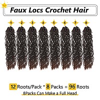 Faux Locs Crochet Hair For Black Women Soft Locs 14 Inch 8 Packs Crochet Faux Locs For Butterfly Locs Crochet Hair Pre Looped Cu