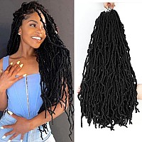 Faux Locs Crochet Hair For Black Women Soft Locs 24 Inch 8 Packs Crochet Faux Locs For Butterfly Locs Crochet Hair Pre Looped Cu