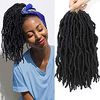 Faux Locs Crochet Hair For Black Women Soft Locs 14 Inch 8 Packs Crochet Faux Locs For Butterfly Locs Crochet Hair Pre Looped Cu