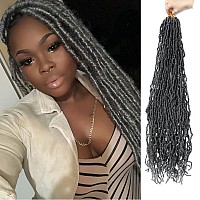 8 Packs Faux Locs Crochet Hair For Black Women Soft Locs 14 Inch Crochet Faux Locs For Butterfly Locs Crochet Hair Pre Looped Cu