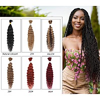 Human Braiding Hair 20 Inch Deep Wave Bulk Human Hair For Braiding No Weft 100 Unprocessed Curly Micro Human Hair Braiding Hair