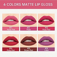 Evpct 2Pcs Nude Pink Matte Lip Liner And Lipstick Lip Gloss Set Kit For Women Nude Pink Matte Lipstick Kit With Lip Liner Lip