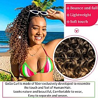 Gogo Curl Crochet Hair For Women Curly Crochet Hair Deep Wave Braiding Hair Beach Curl Crochet Hair Bohemian Crochet Braid Water